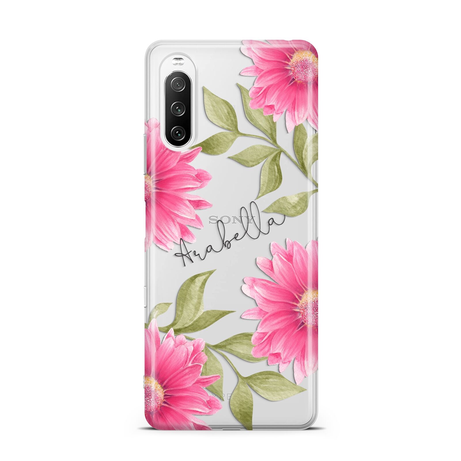 Personalised Gerbera Daisy Sony Xperia 10 III Case