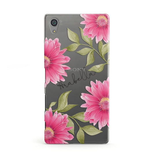 Personalised Gerbera Daisy Sony Xperia Case