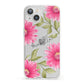 Personalised Gerbera Daisy iPhone 13 Clear Bumper Case