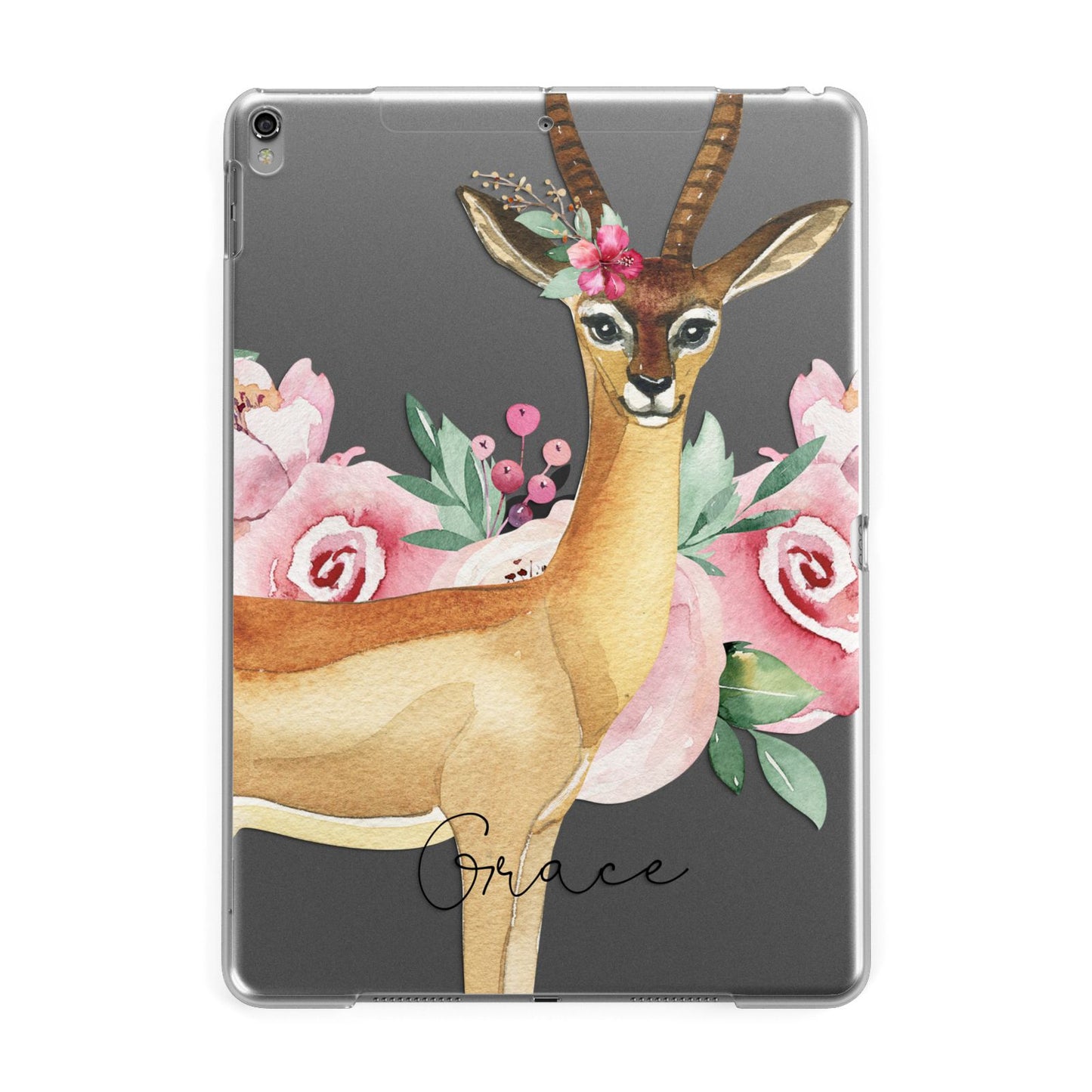 Personalised Gerenuk Apple iPad Grey Case