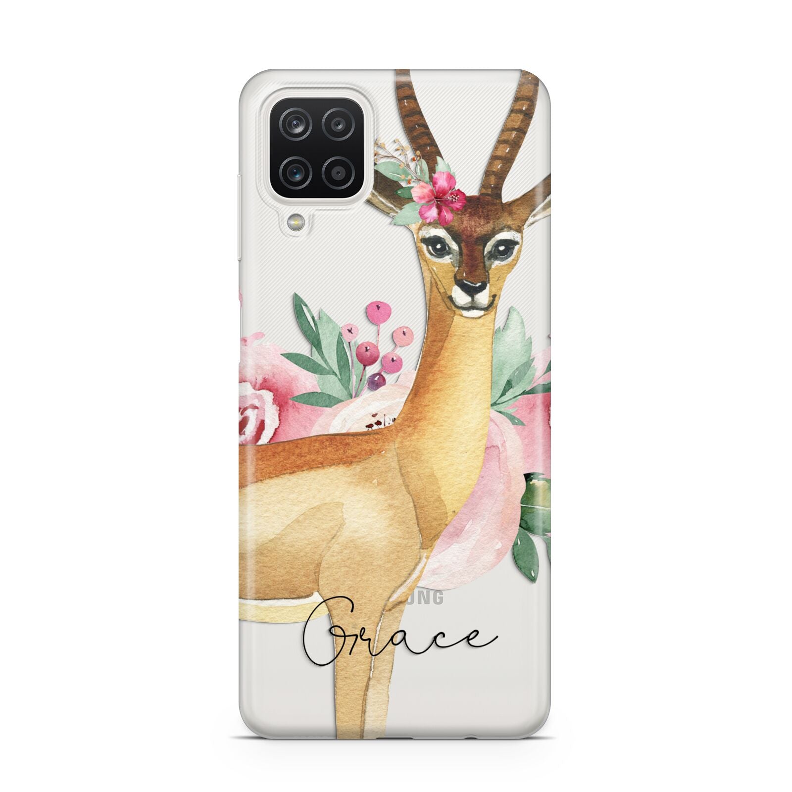 Personalised Gerenuk Samsung A12 Case