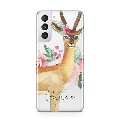 Personalised Gerenuk Samsung S21 Case