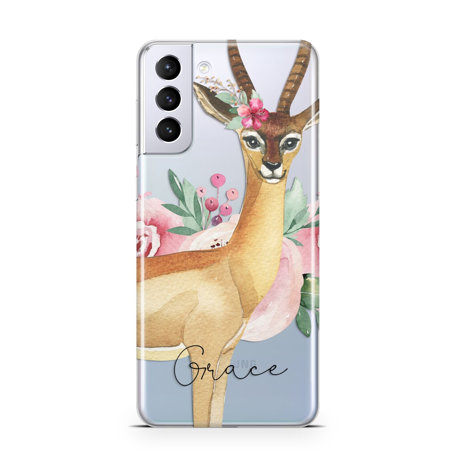 Personalised Gerenuk Samsung S21 Plus Case