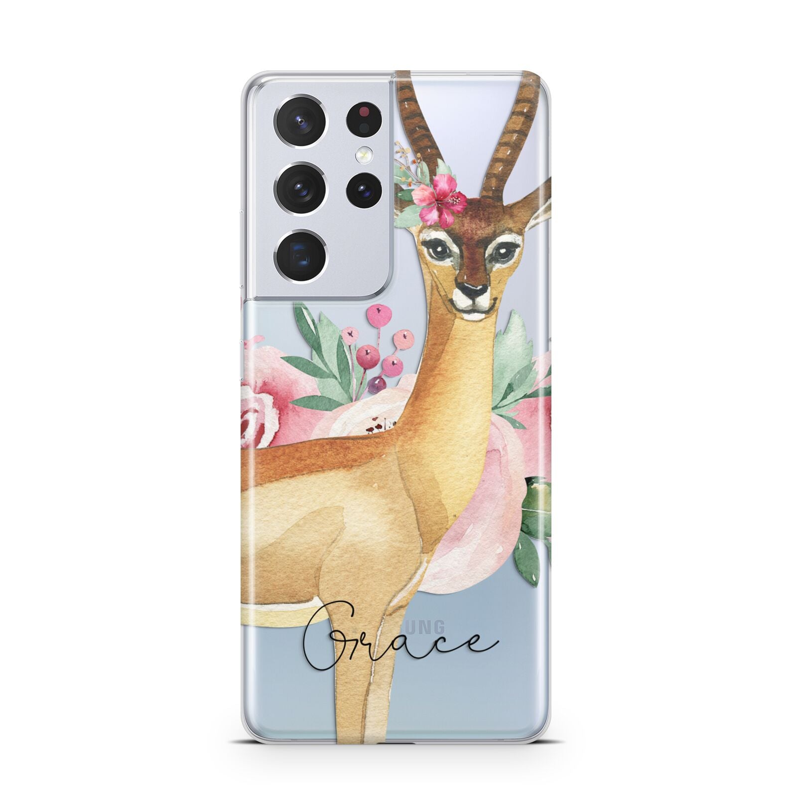 Personalised Gerenuk Samsung S21 Ultra Case