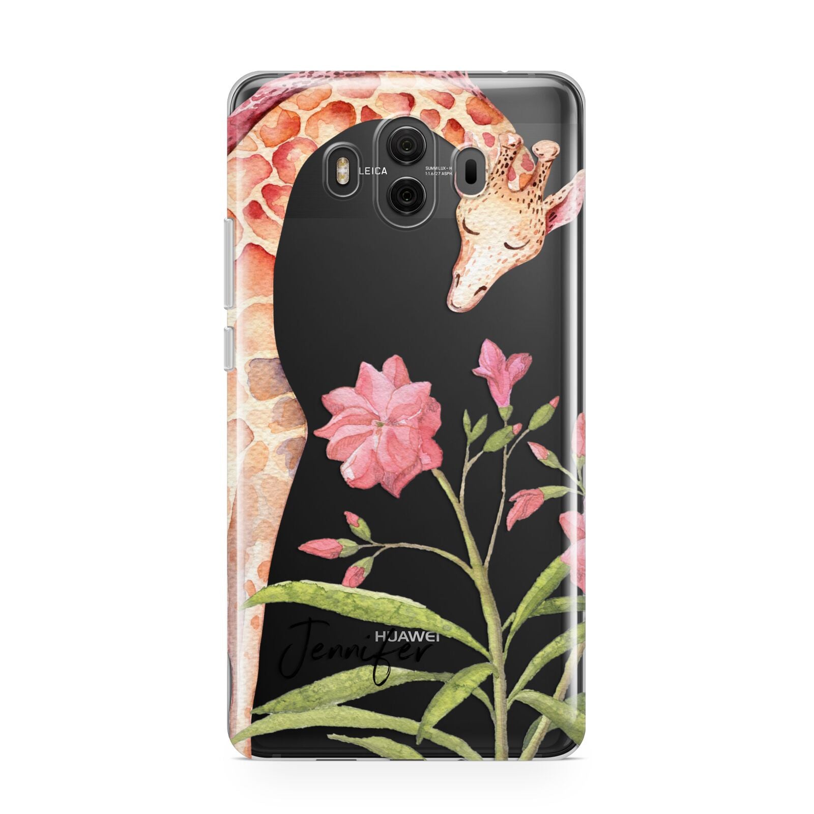 Personalised Giraffe Huawei Mate 10 Protective Phone Case