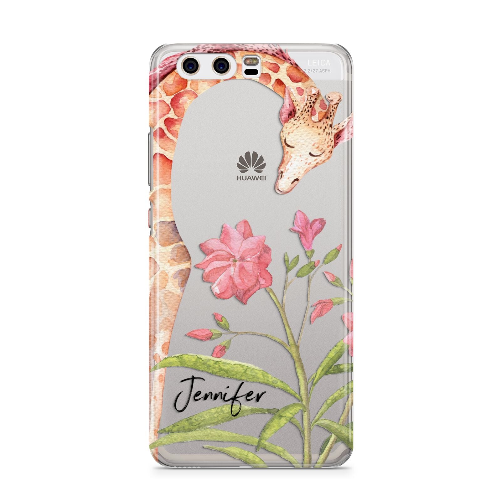 Personalised Giraffe Huawei P10 Phone Case