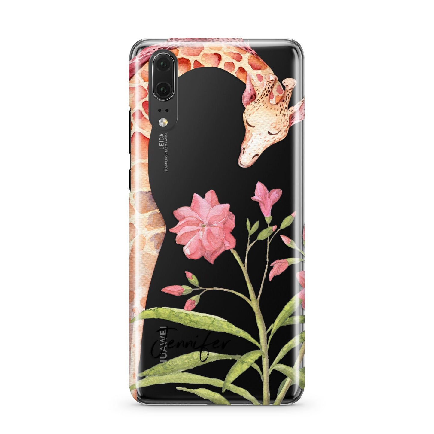 Personalised Giraffe Huawei P20 Phone Case