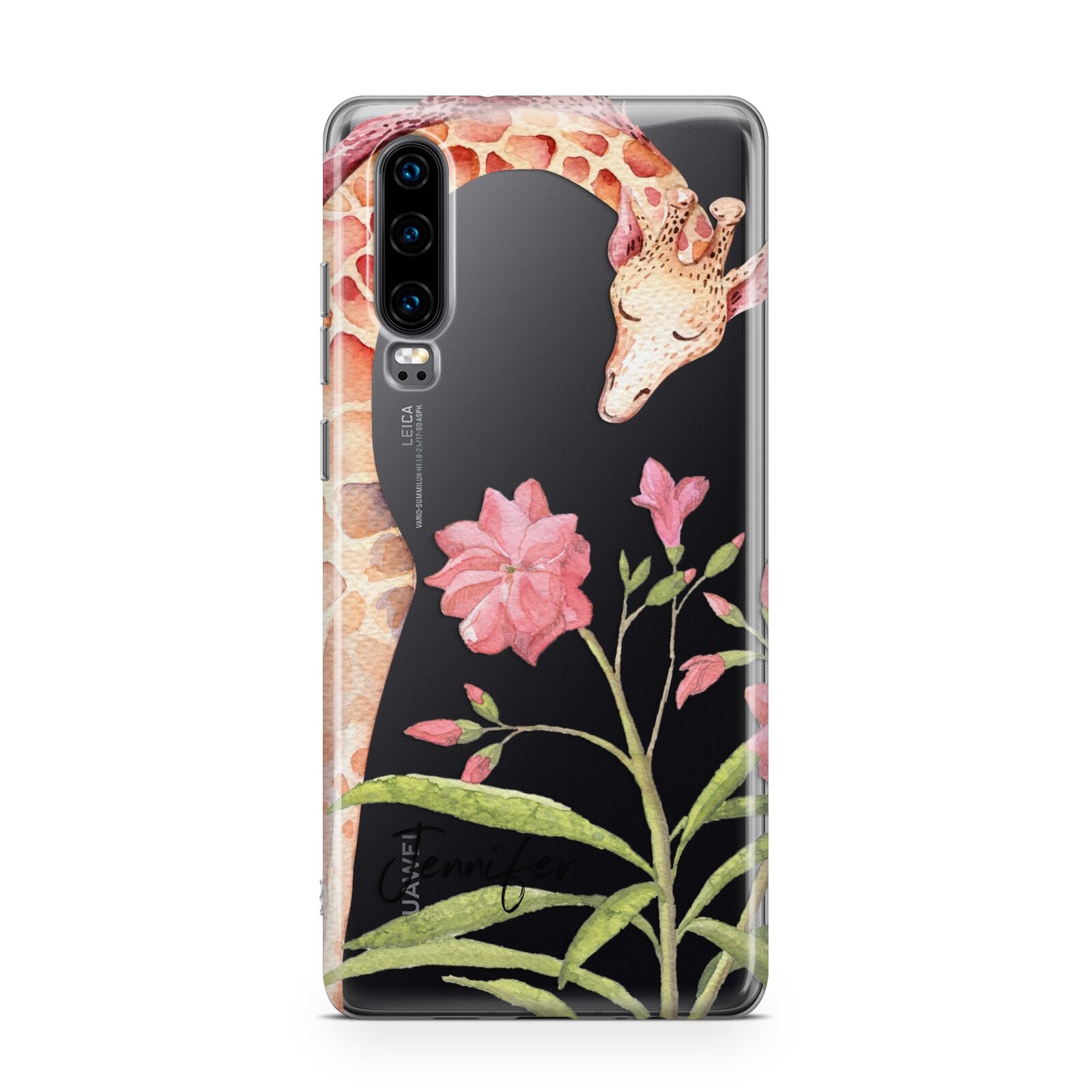 Personalised Giraffe Huawei P30 Phone Case