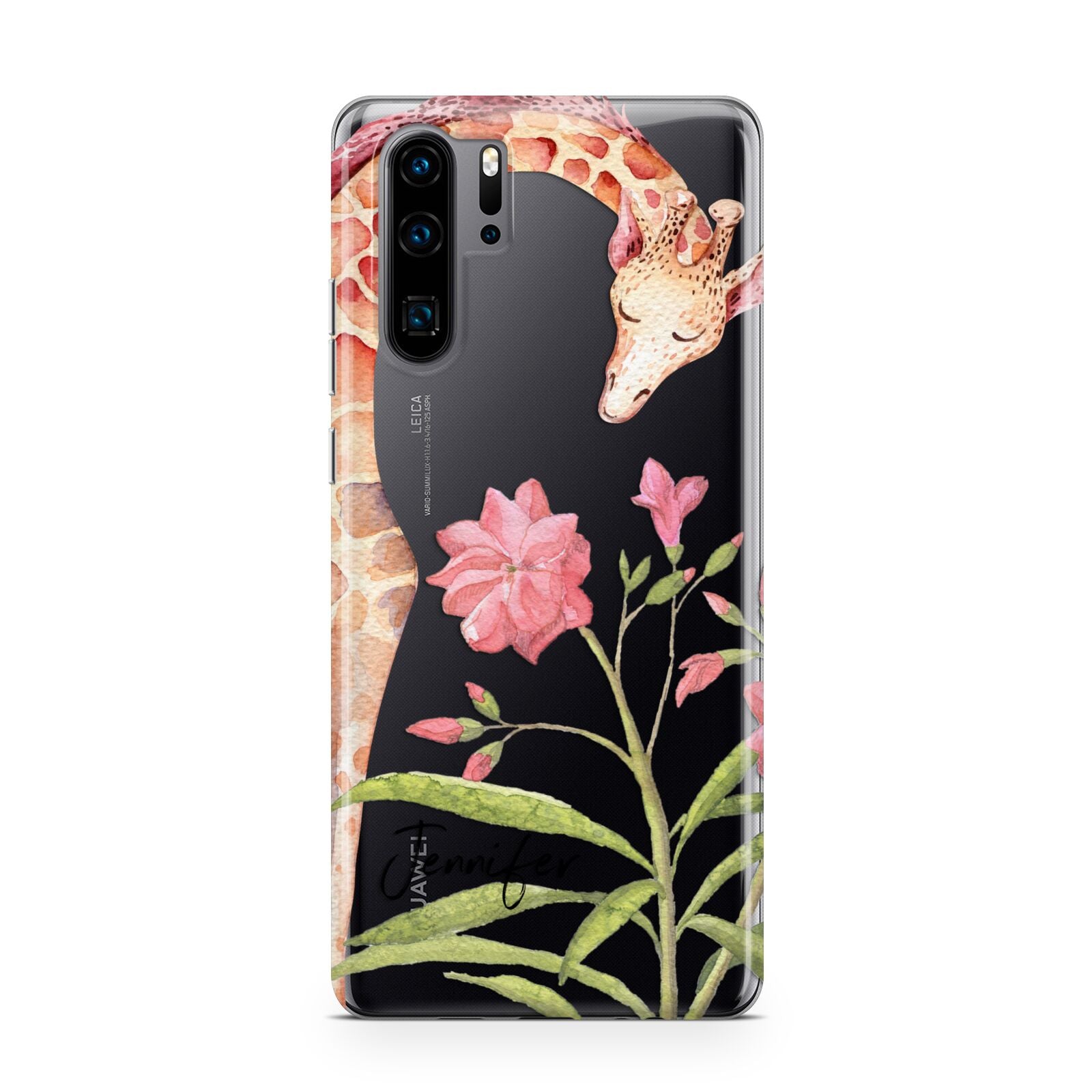 Personalised Giraffe Huawei P30 Pro Phone Case