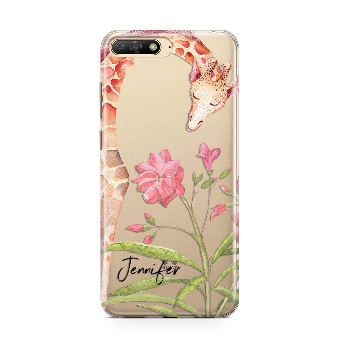 Personalised Giraffe Huawei Y6 2018