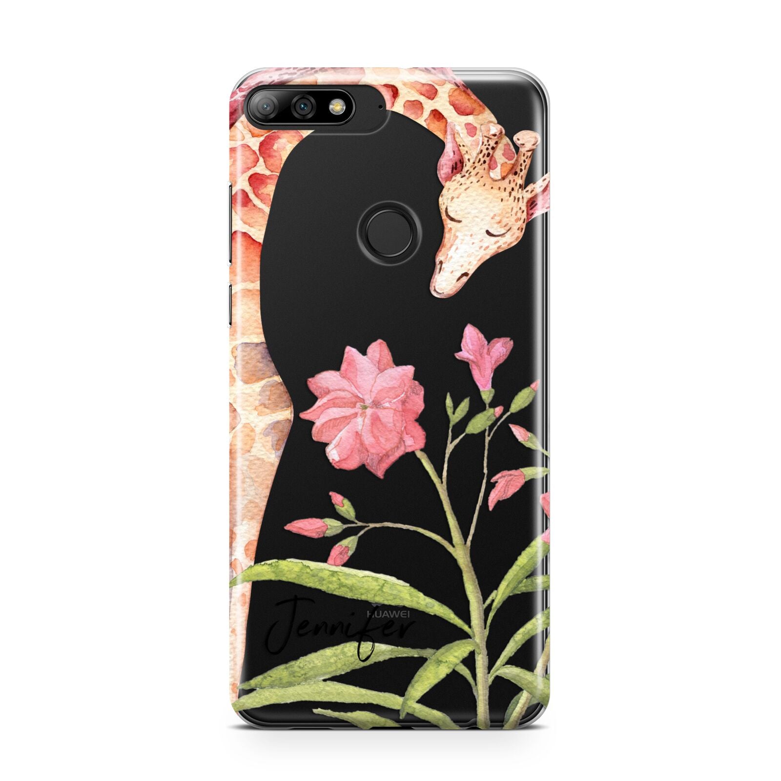 Personalised Giraffe Huawei Y7 2018