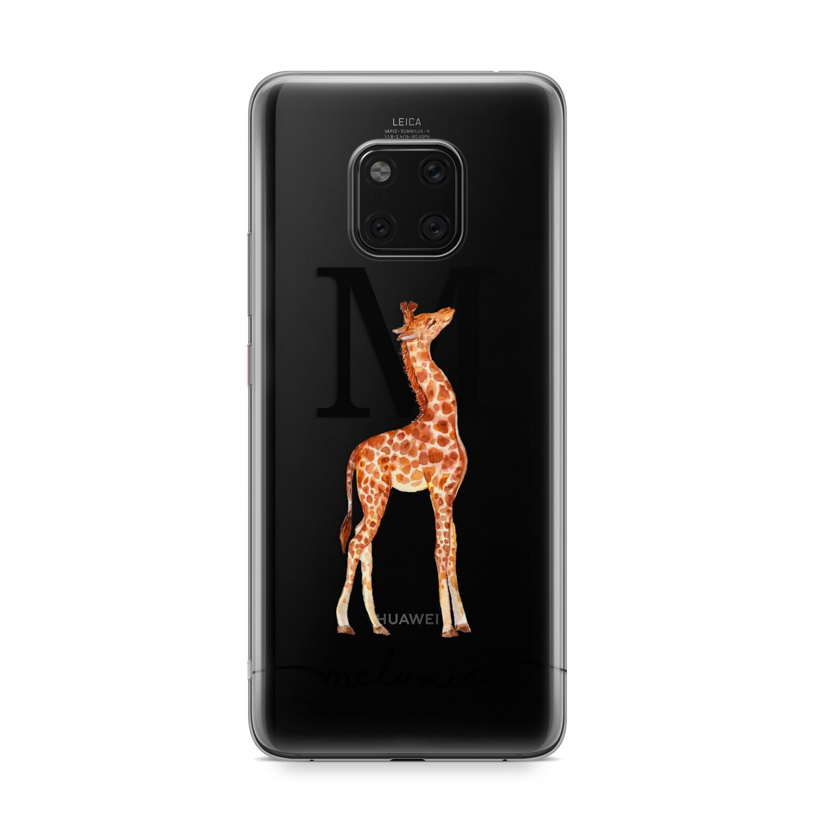 Personalised Giraffe Initial Huawei Mate 20 Pro Phone Case