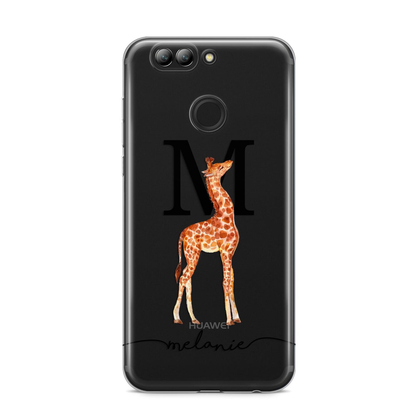 Personalised Giraffe Initial Huawei Nova 2s Phone Case