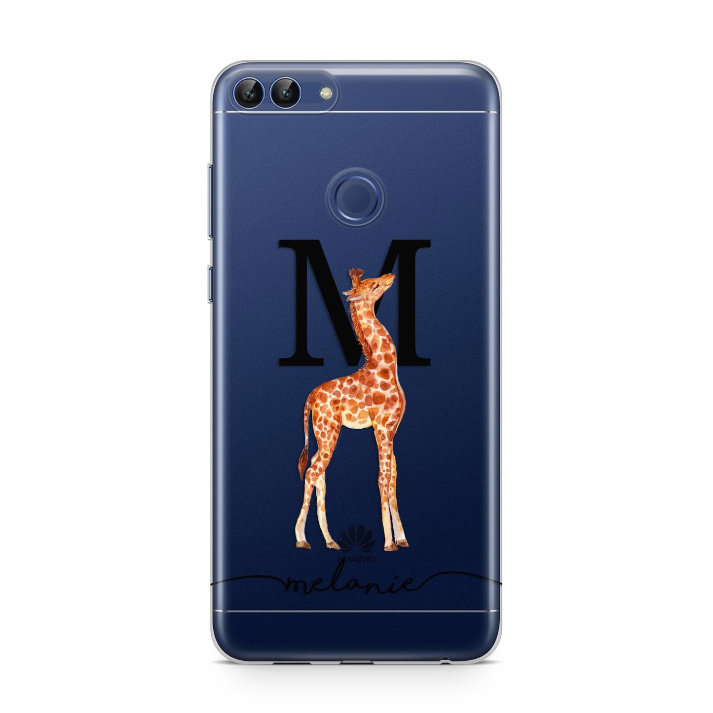 Personalised Giraffe Initial Huawei P Smart Case