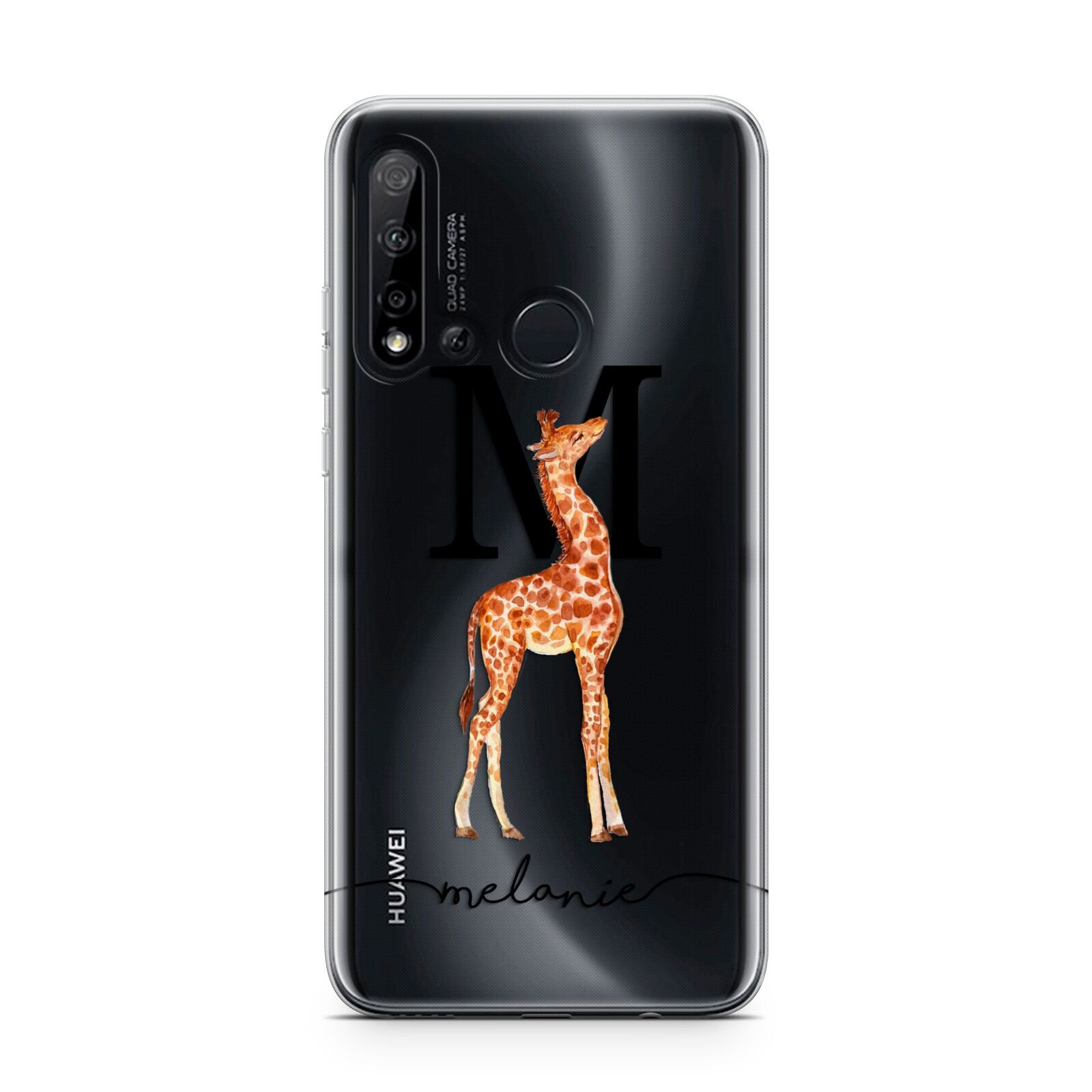 Personalised Giraffe Initial Huawei P20 Lite 5G Phone Case