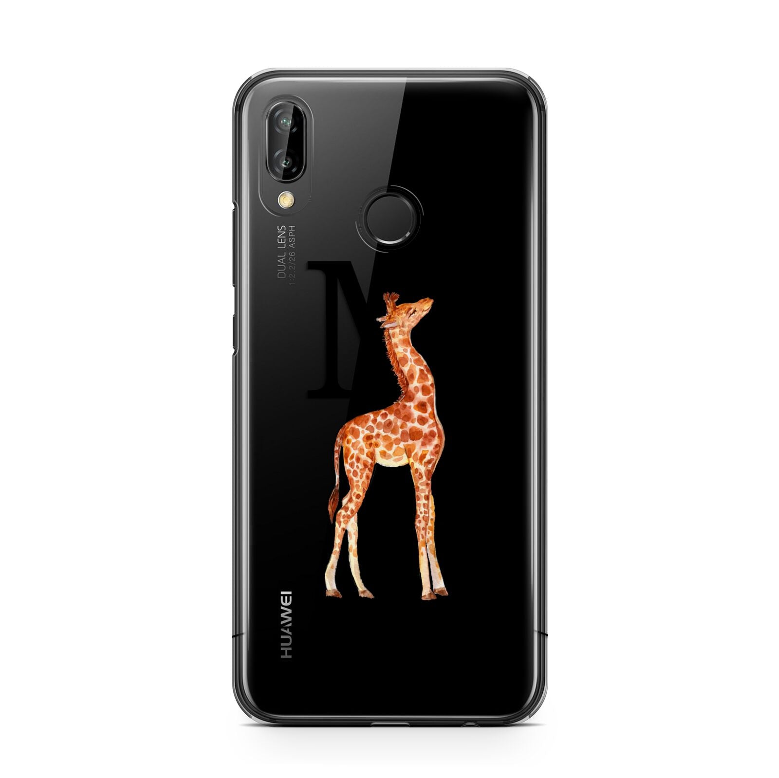 Personalised Giraffe Initial Huawei P20 Lite Phone Case