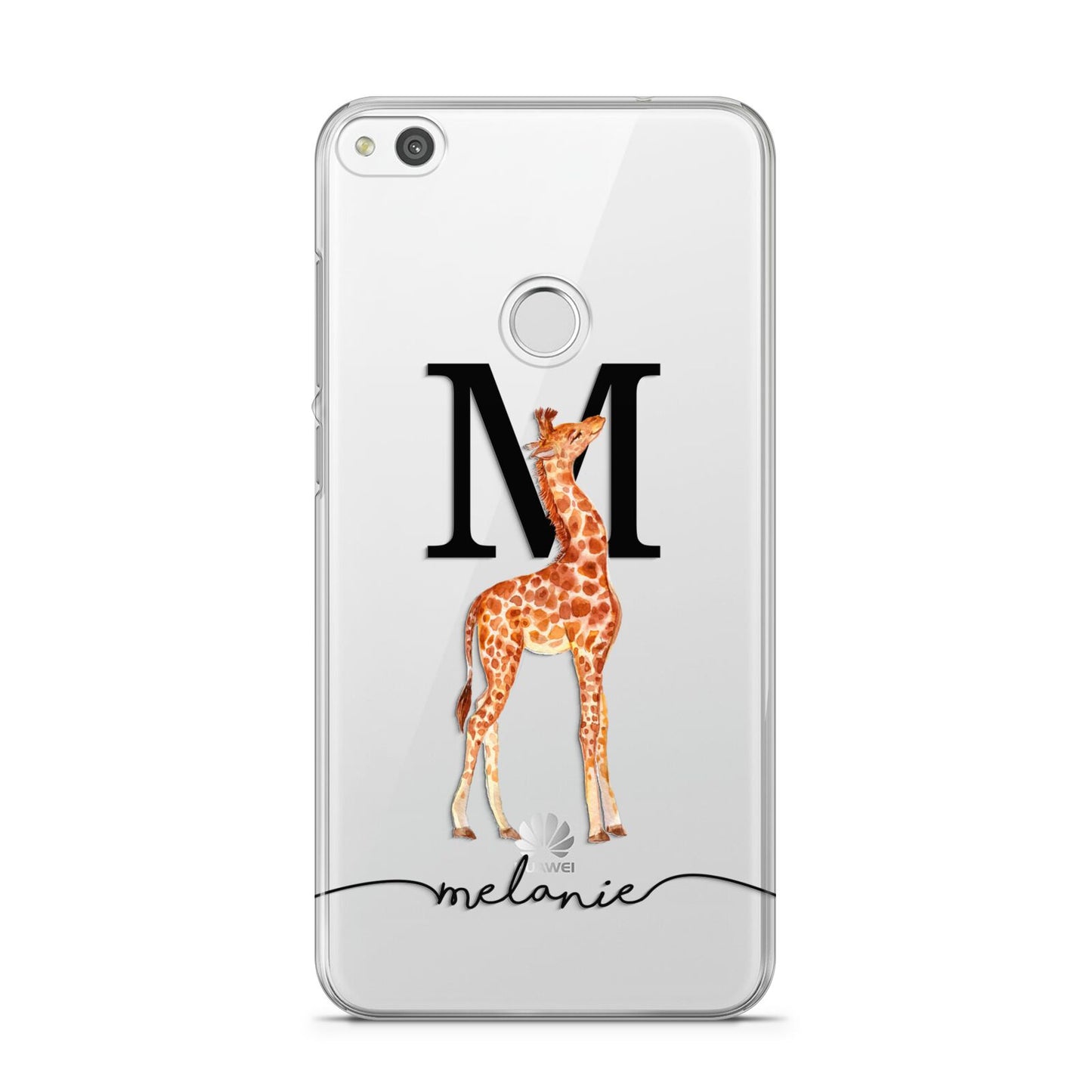 Personalised Giraffe Initial Huawei P8 Lite Case