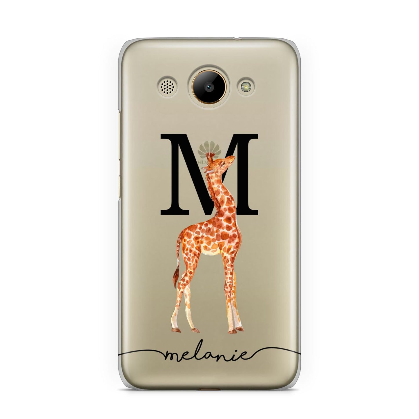 Personalised Giraffe Initial Huawei Y3 2017