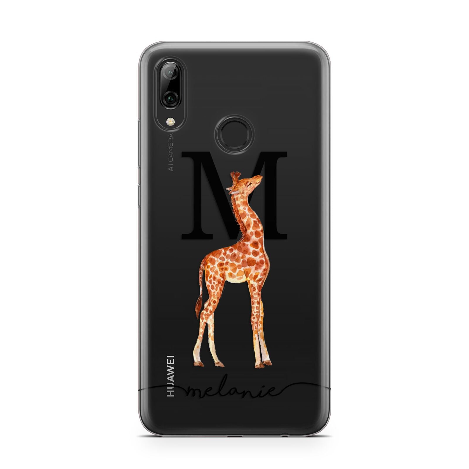 Personalised Giraffe Initial Huawei Y7 2019