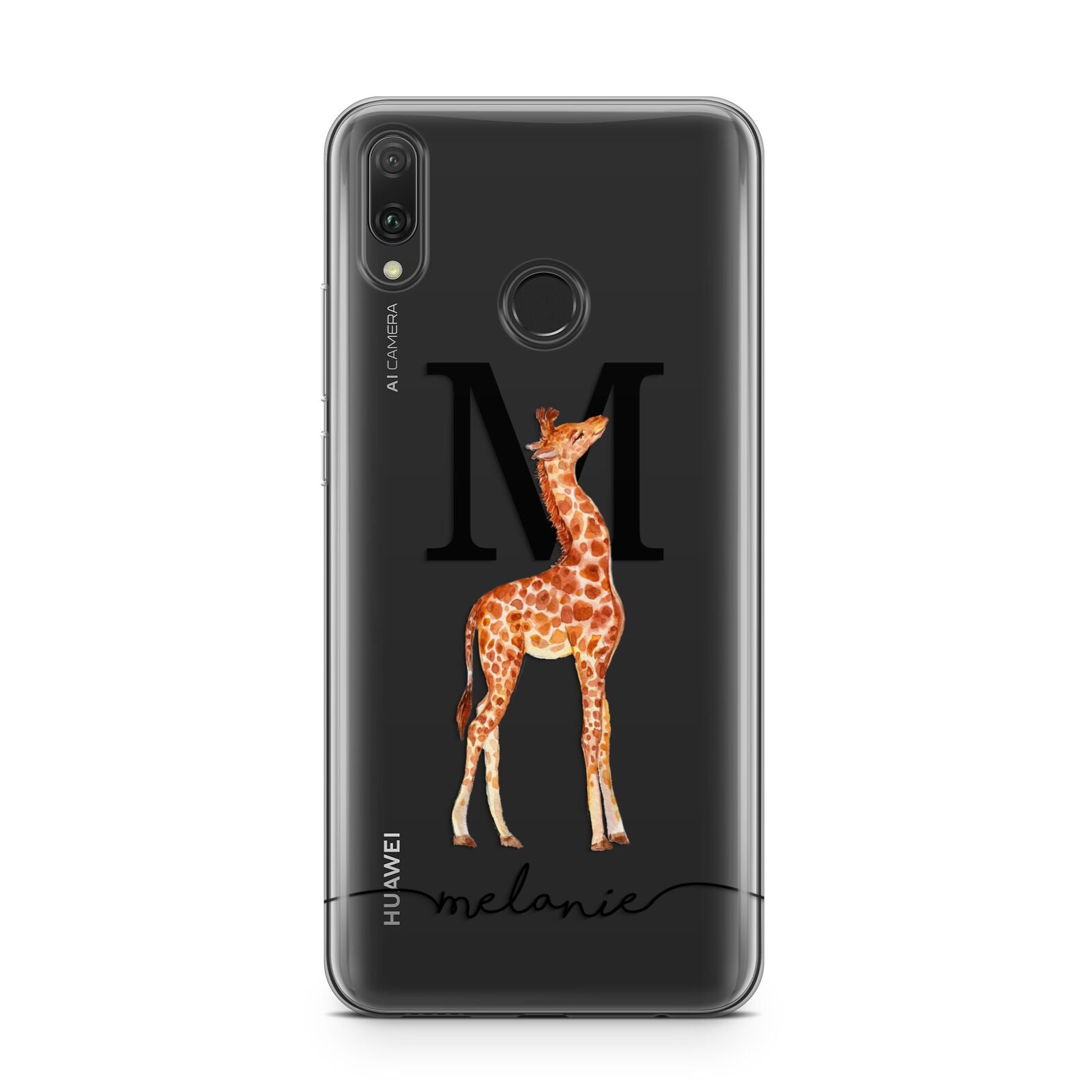 Personalised Giraffe Initial Huawei Y9 2019