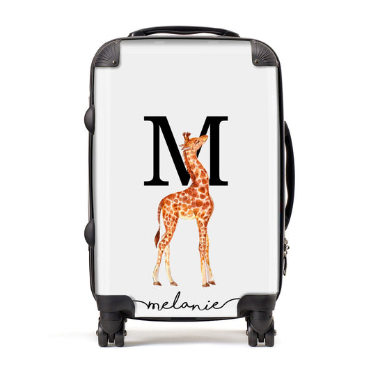 Personalised Giraffe Initial Suitcase