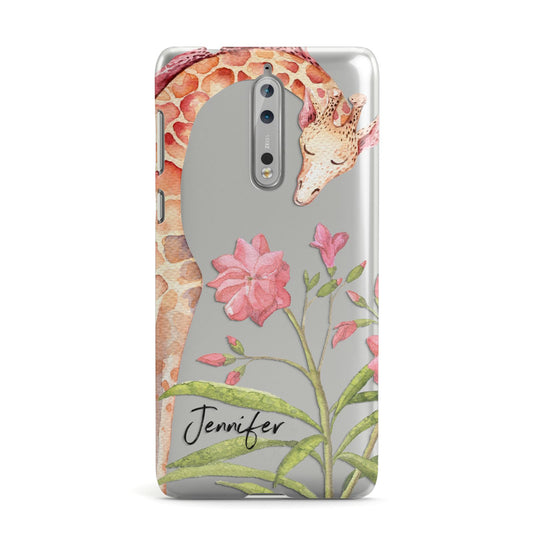 Personalised Giraffe Nokia Case