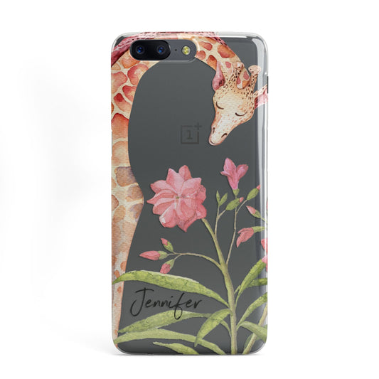 Personalised Giraffe OnePlus Case