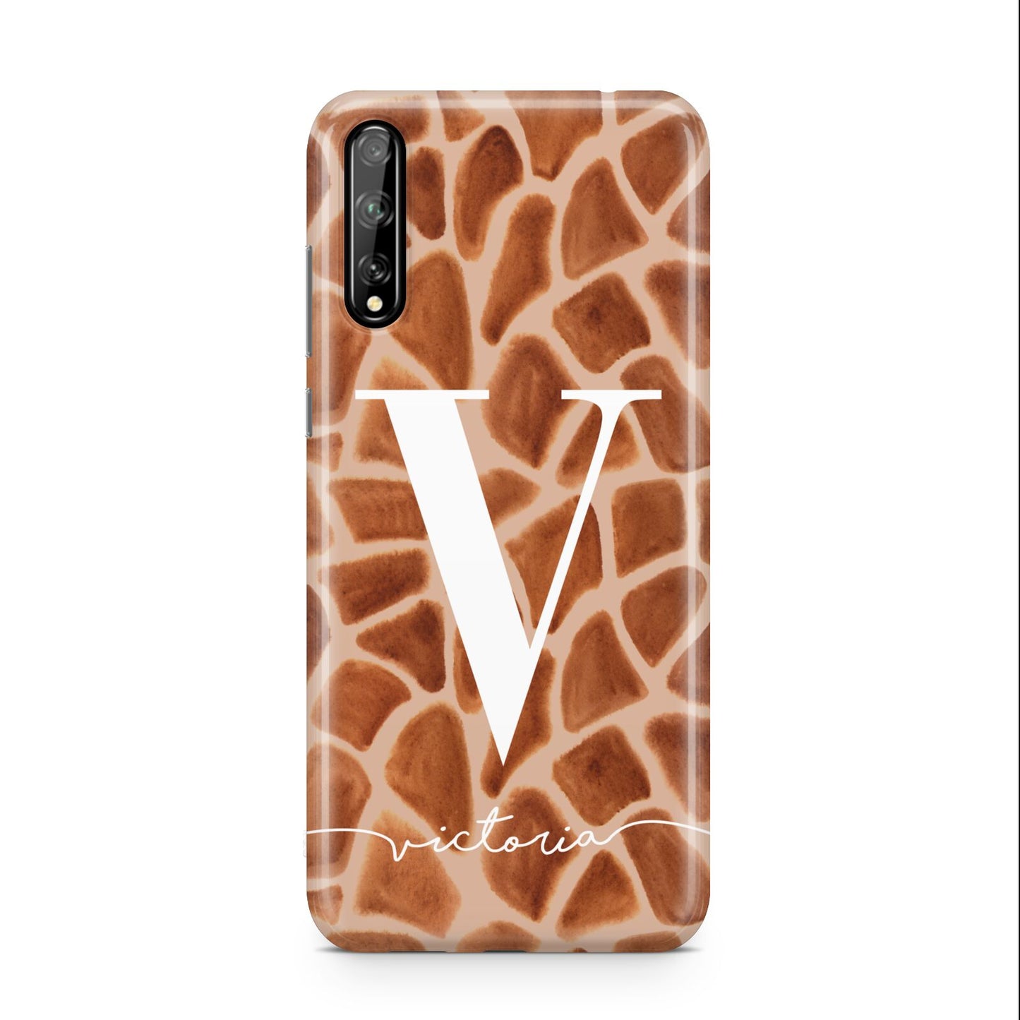 Personalised Giraffe Print Huawei Enjoy 10s Phone Case