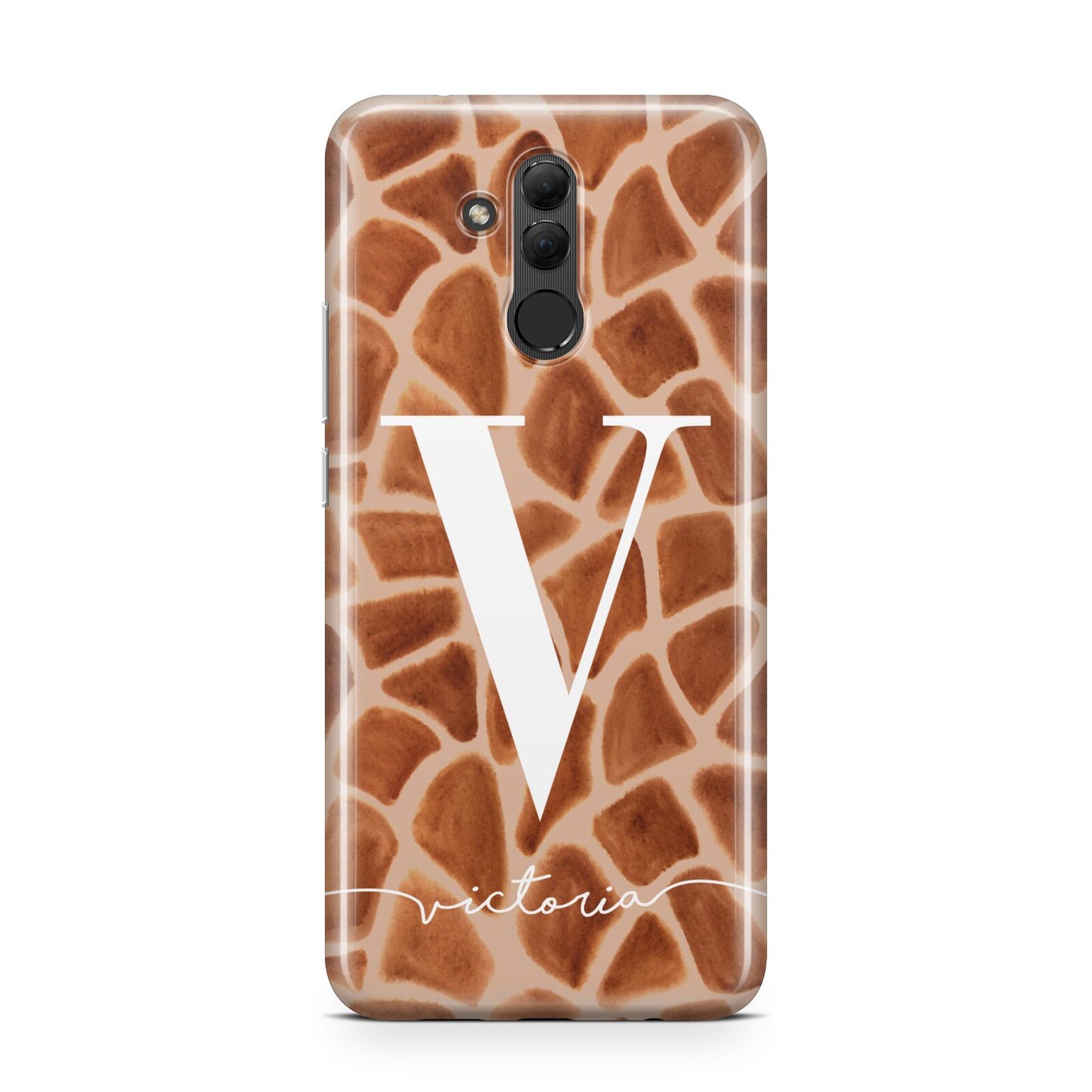 Personalised Giraffe Print Huawei Mate 20 Lite