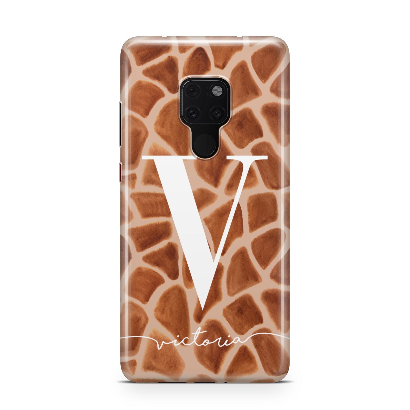 Personalised Giraffe Print Huawei Mate 20 Phone Case