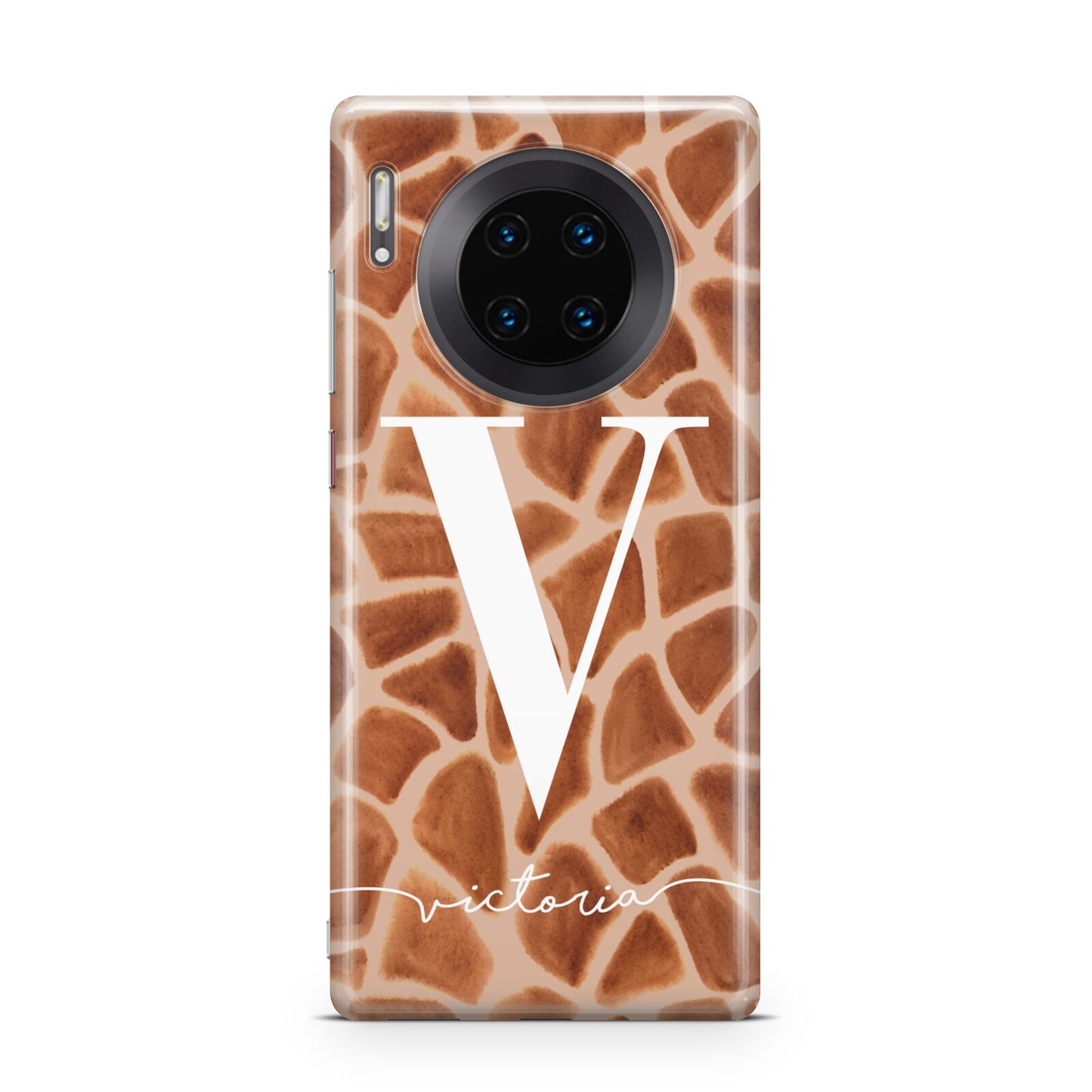 Personalised Giraffe Print Huawei Mate 30 Pro Phone Case