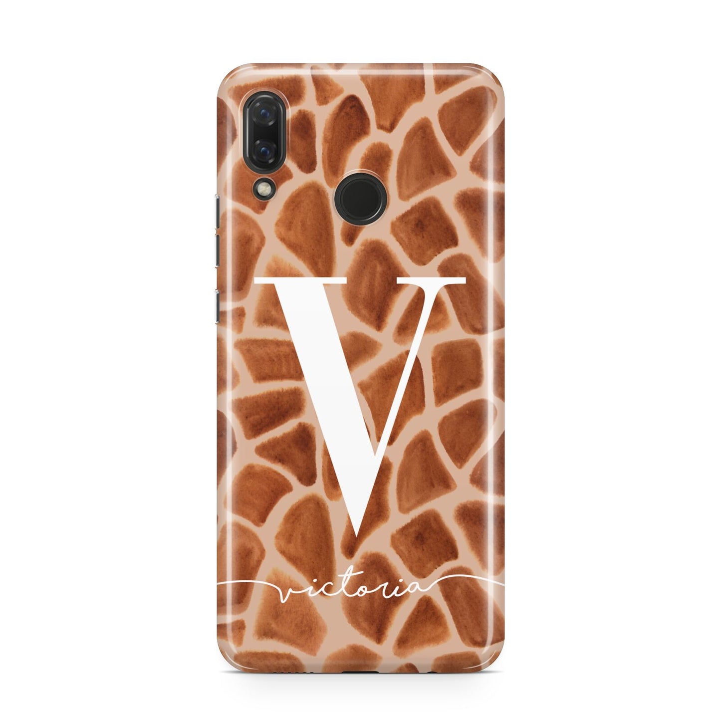 Personalised Giraffe Print Huawei Nova 3 Phone Case