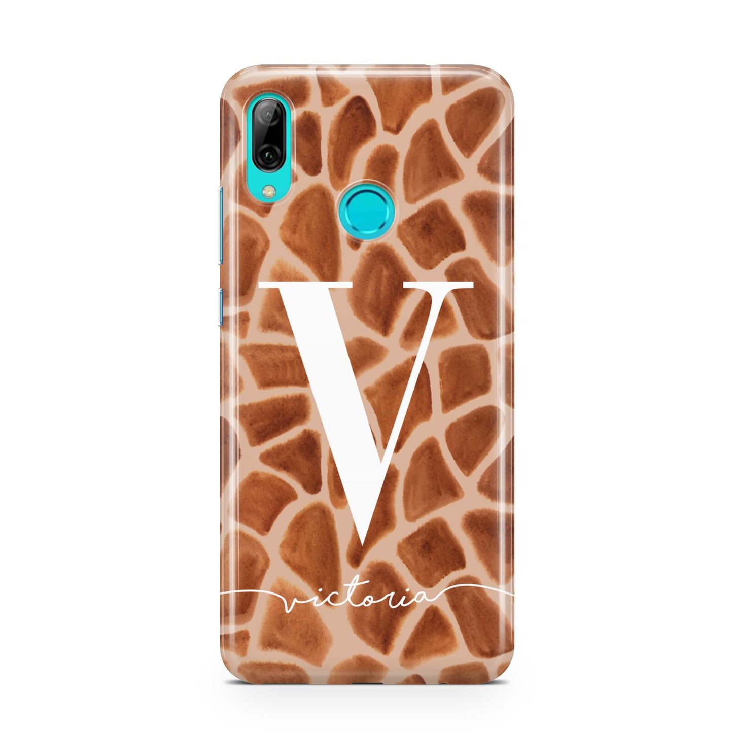 Personalised Giraffe Print Huawei P Smart 2019 Case