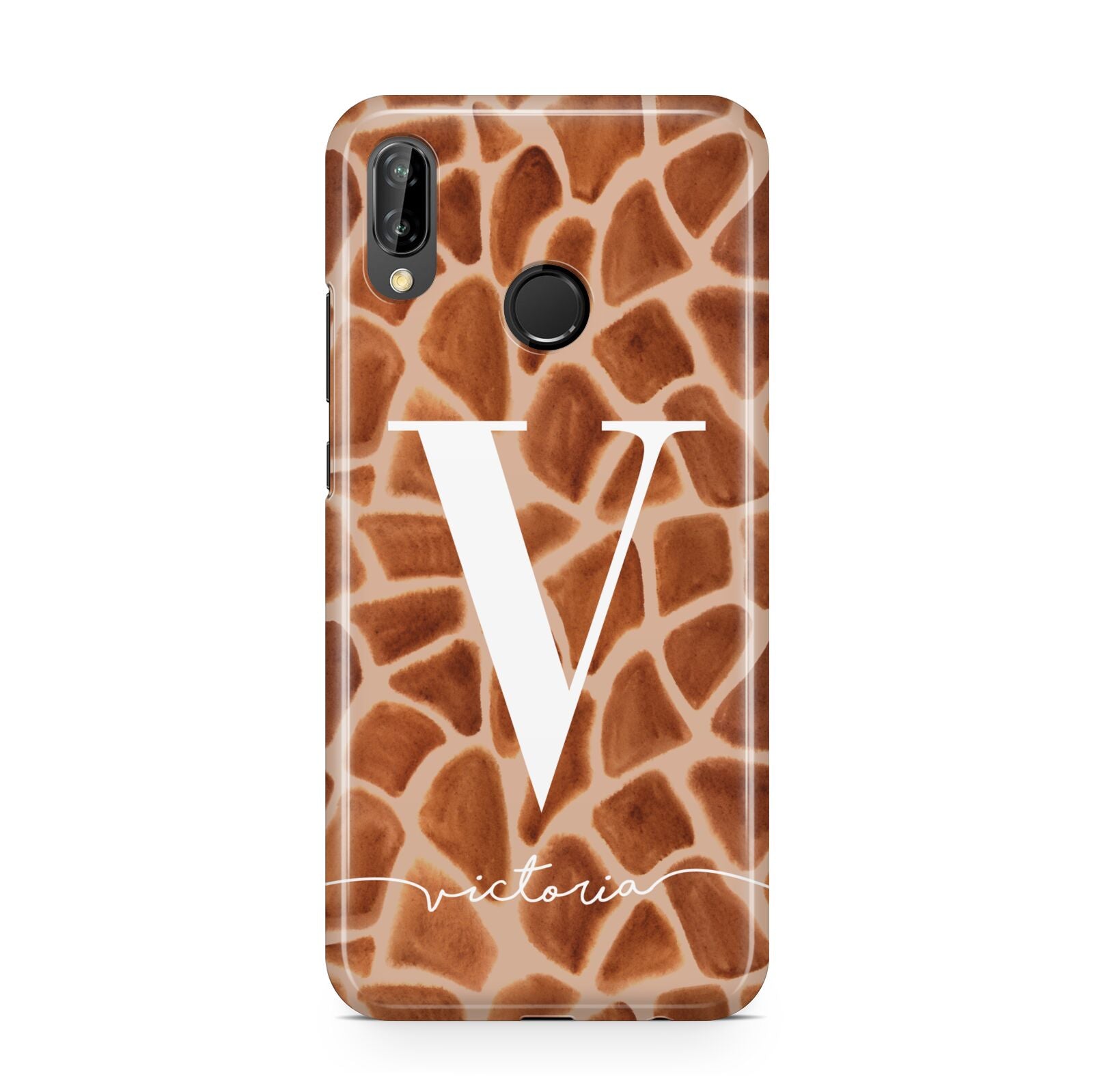 Personalised Giraffe Print Huawei P20 Lite Phone Case