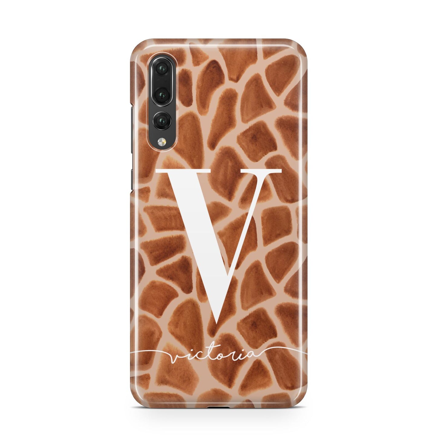 Personalised Giraffe Print Huawei P20 Pro Phone Case