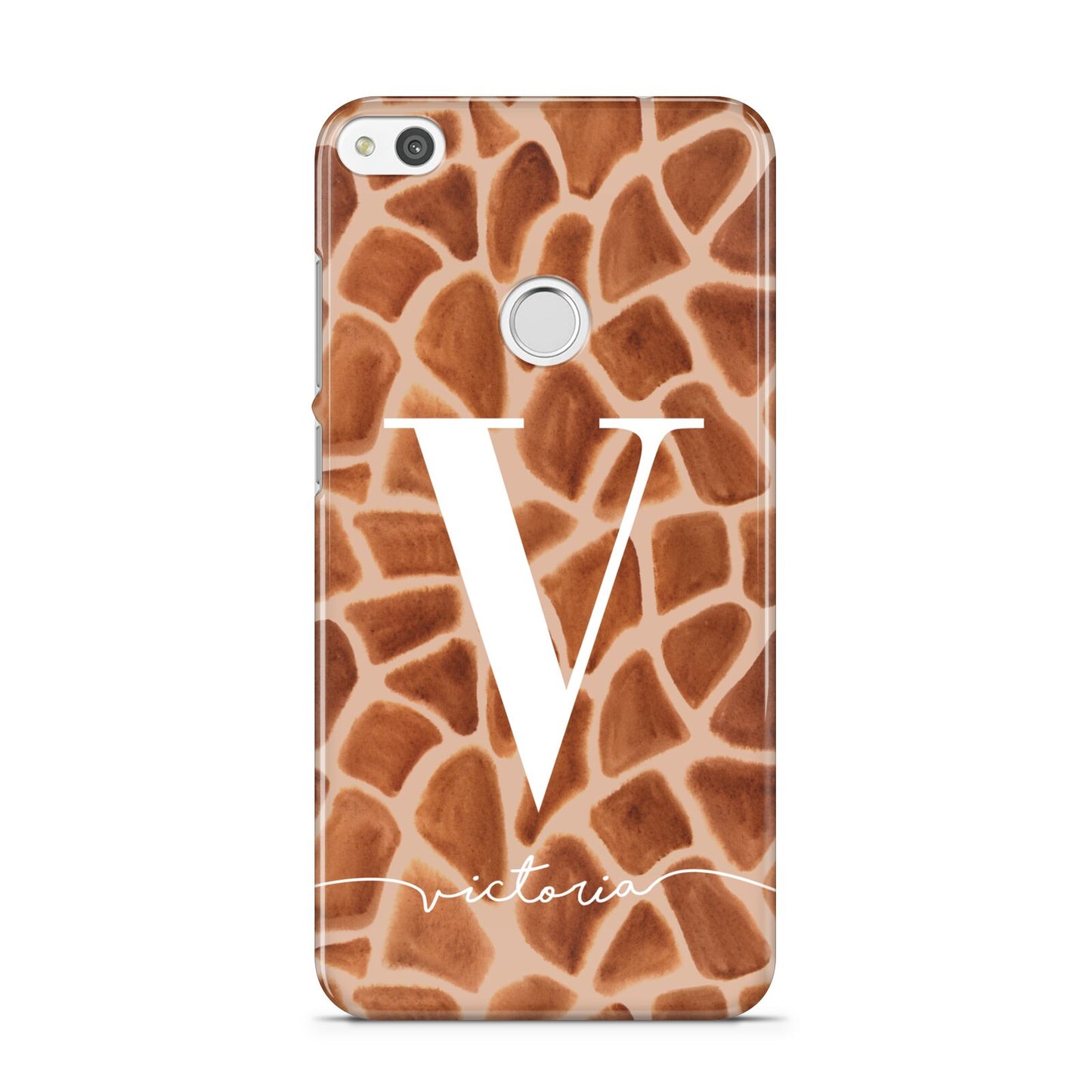 Personalised Giraffe Print Huawei P8 Lite Case