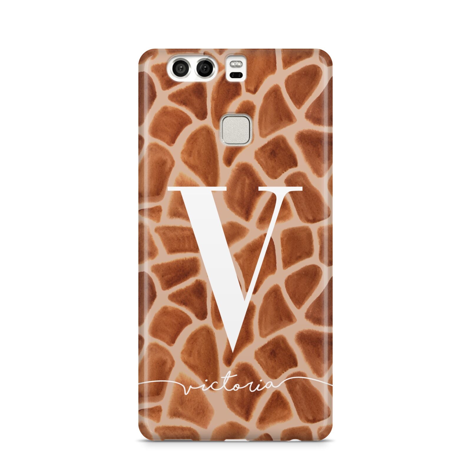 Personalised Giraffe Print Huawei P9 Case