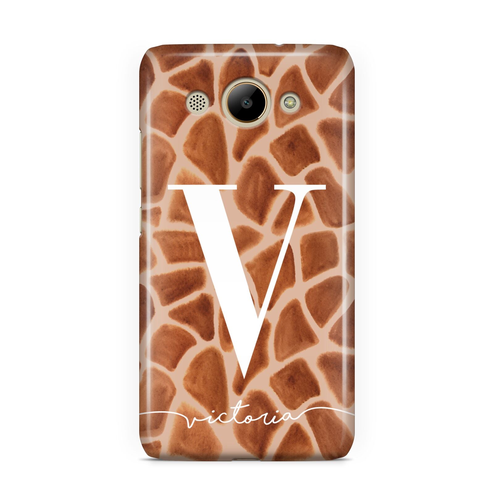 Personalised Giraffe Print Huawei Y3 2017