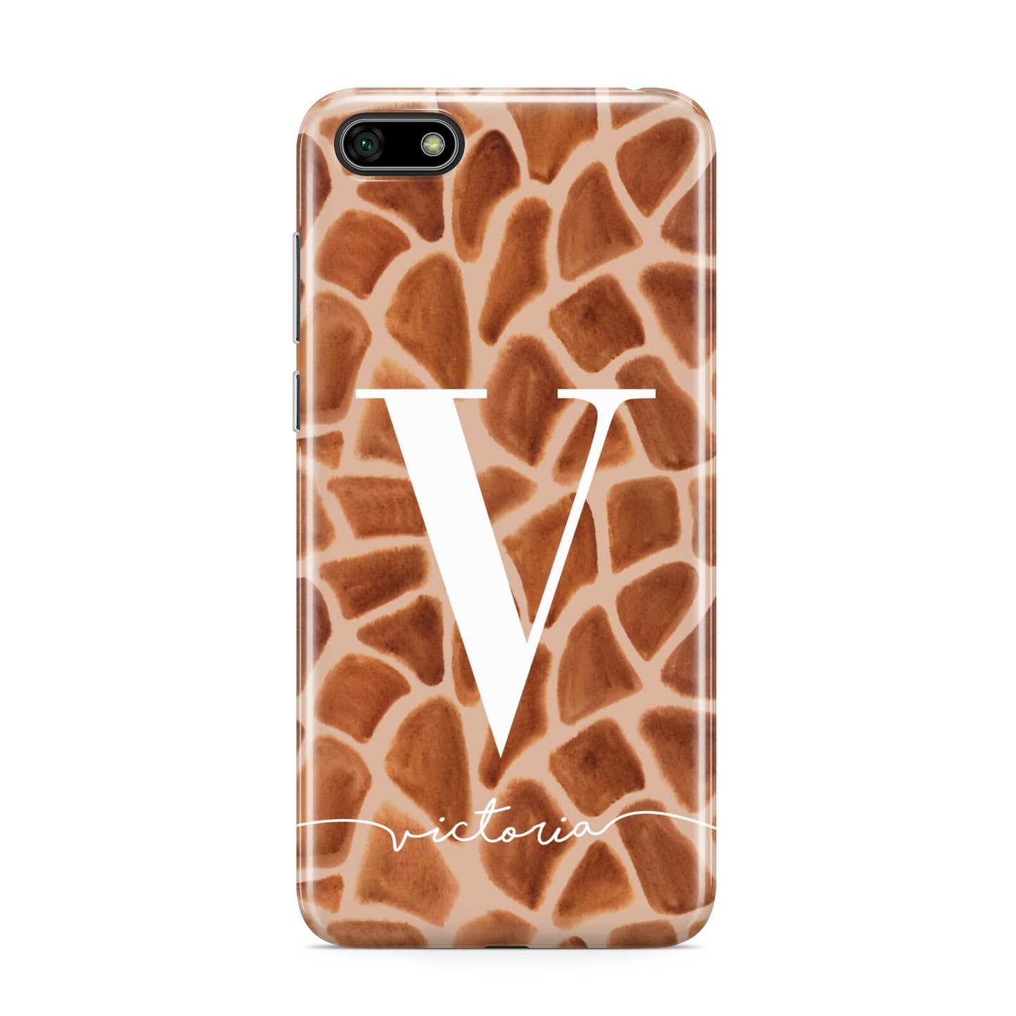 Personalised Giraffe Print Huawei Y5 Prime 2018 Phone Case