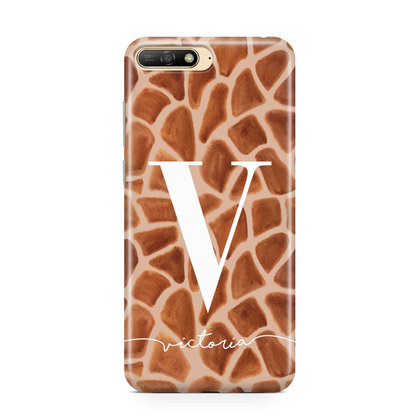 Personalised Giraffe Print Huawei Y6 2018