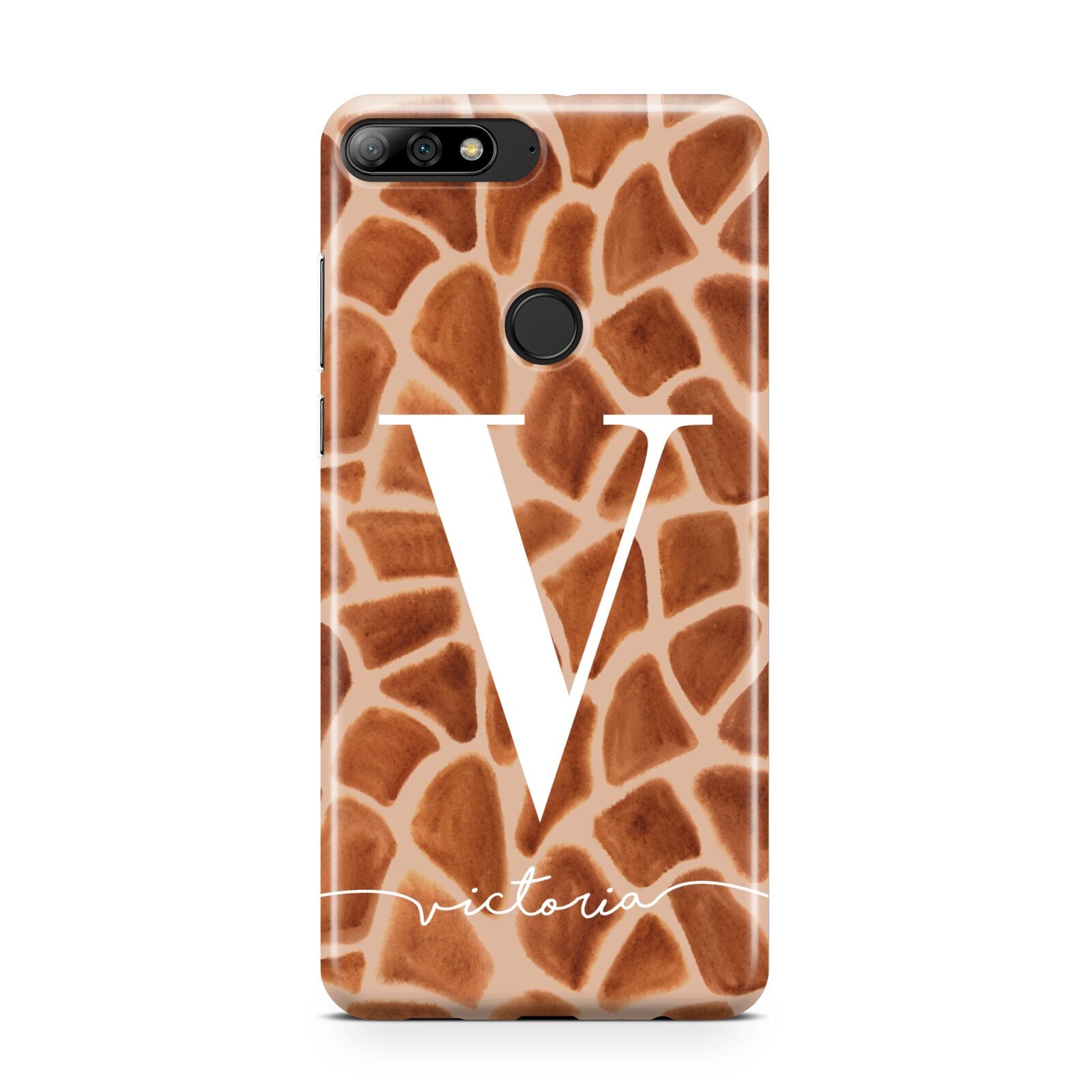 Personalised Giraffe Print Huawei Y7 2018