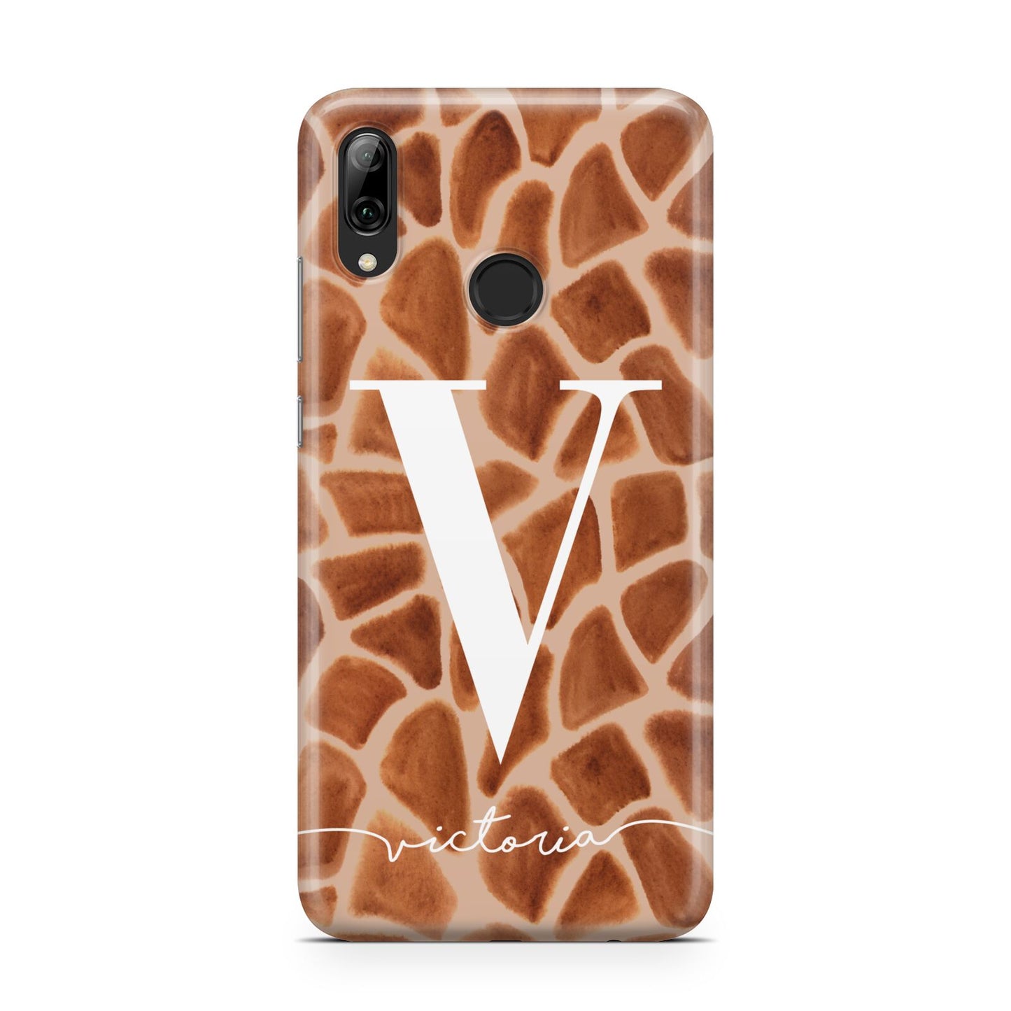 Personalised Giraffe Print Huawei Y7 2019