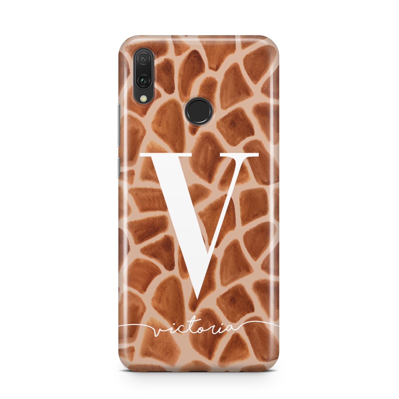 Personalised Giraffe Print Huawei Y9 2019