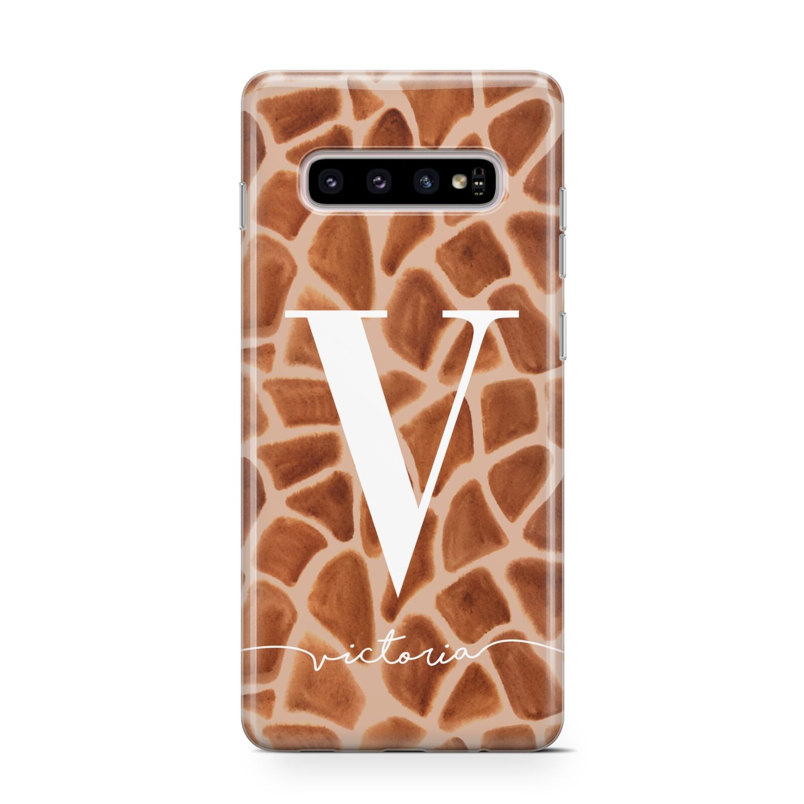 Personalised Giraffe Print Protective Samsung Galaxy Case