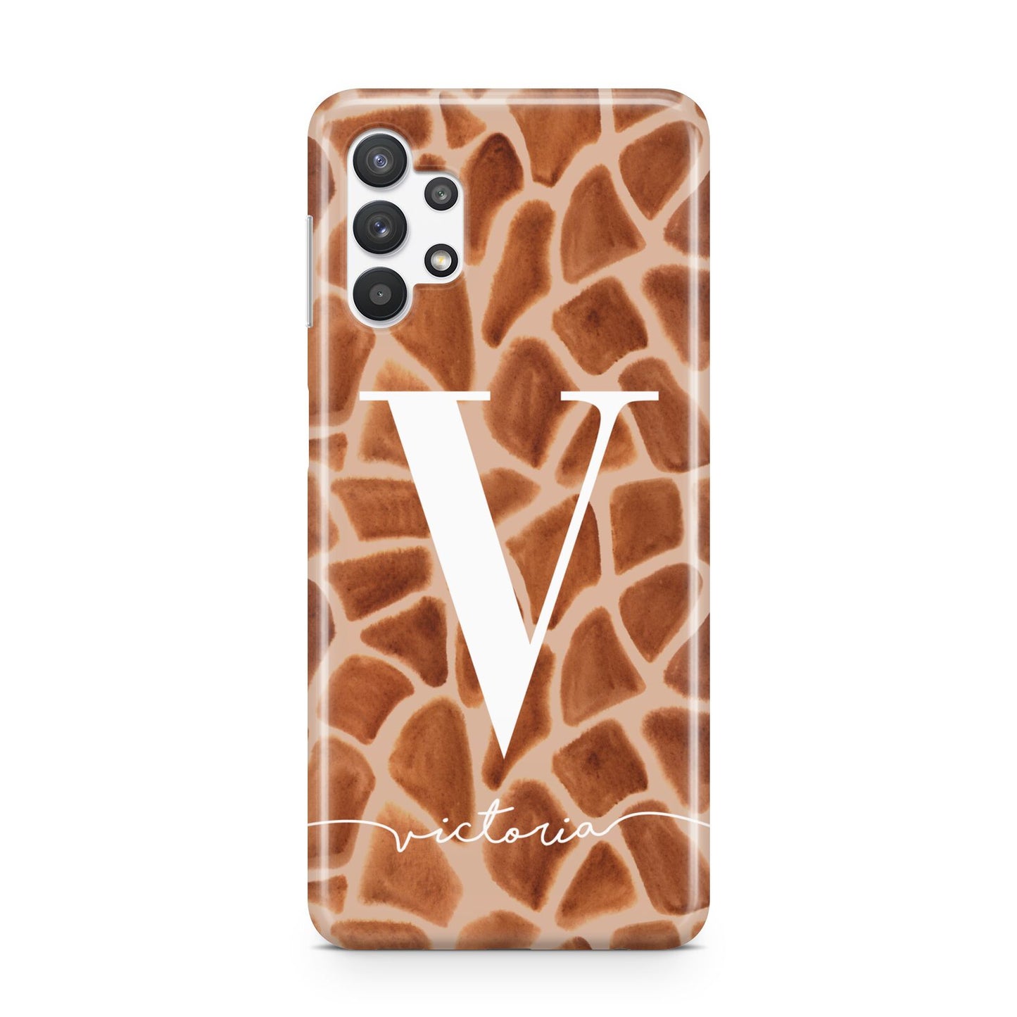 Personalised Giraffe Print Samsung A32 5G Case