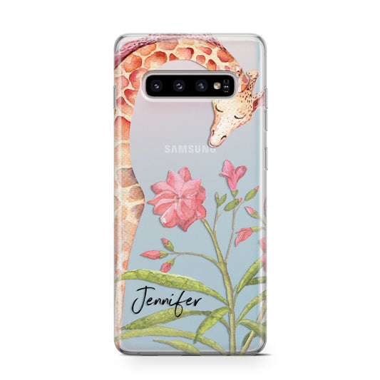 Personalised Giraffe Protective Samsung Galaxy Case