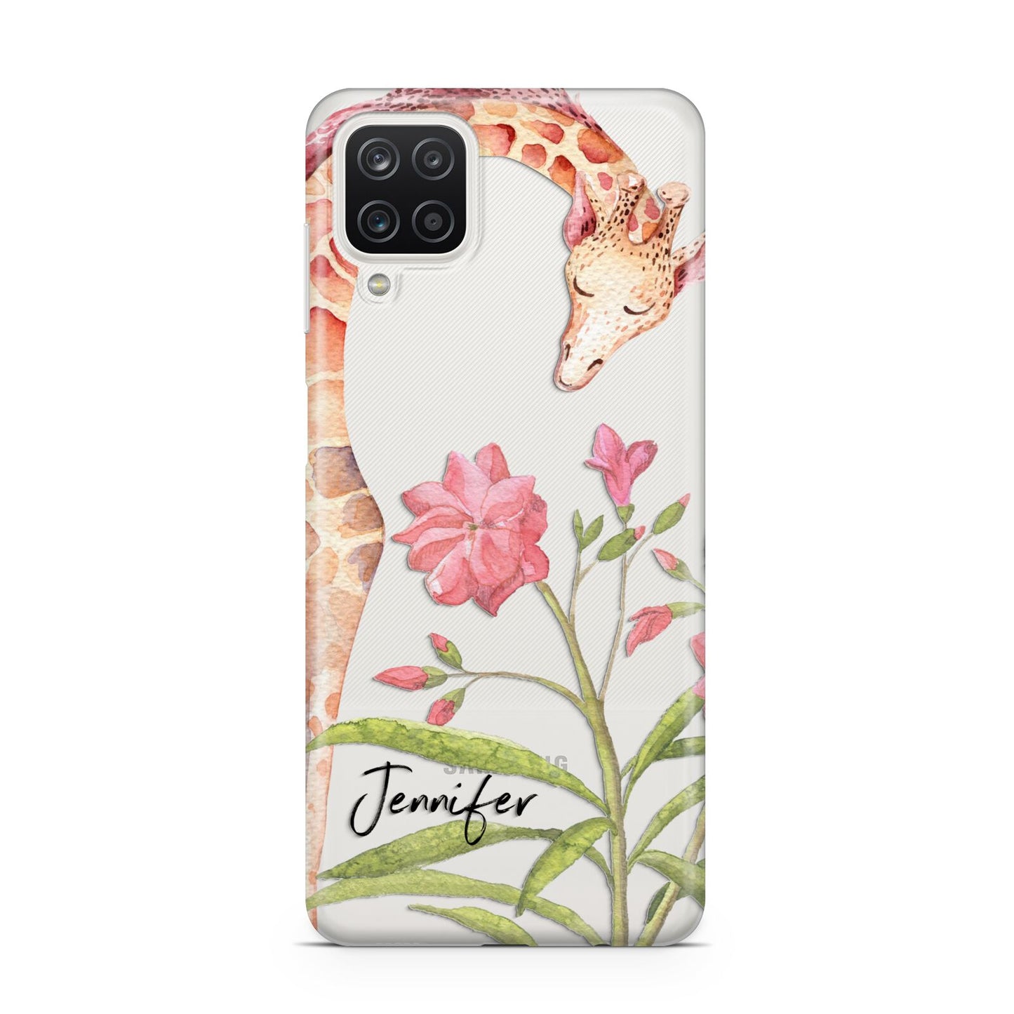 Personalised Giraffe Samsung A12 Case