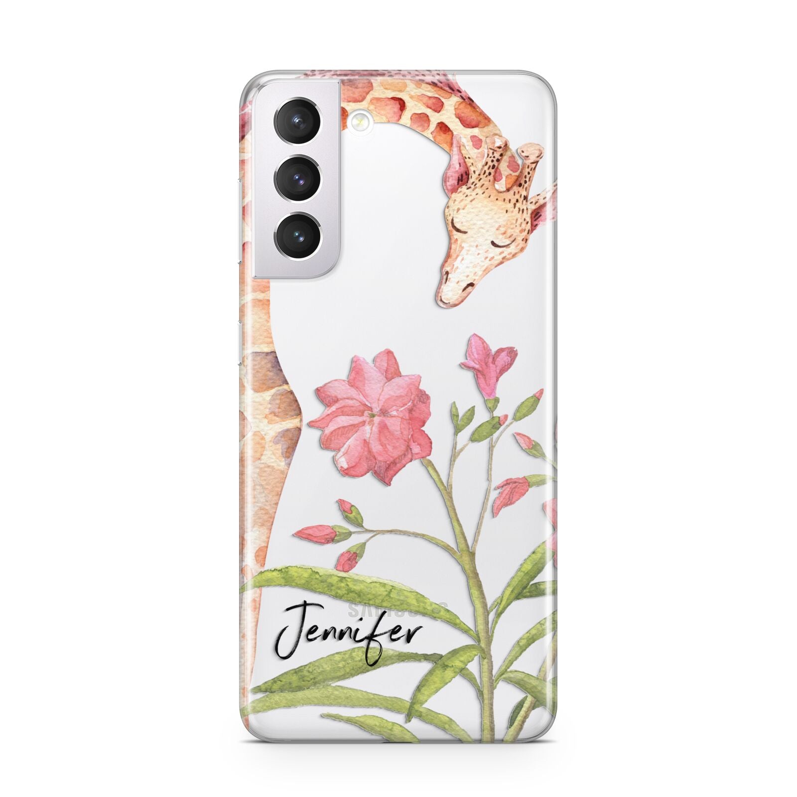 Personalised Giraffe Samsung S21 Case