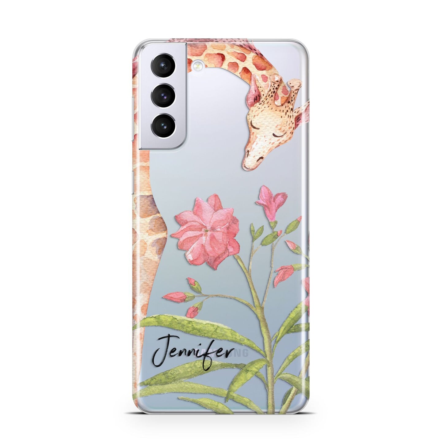 Personalised Giraffe Samsung S21 Plus Case