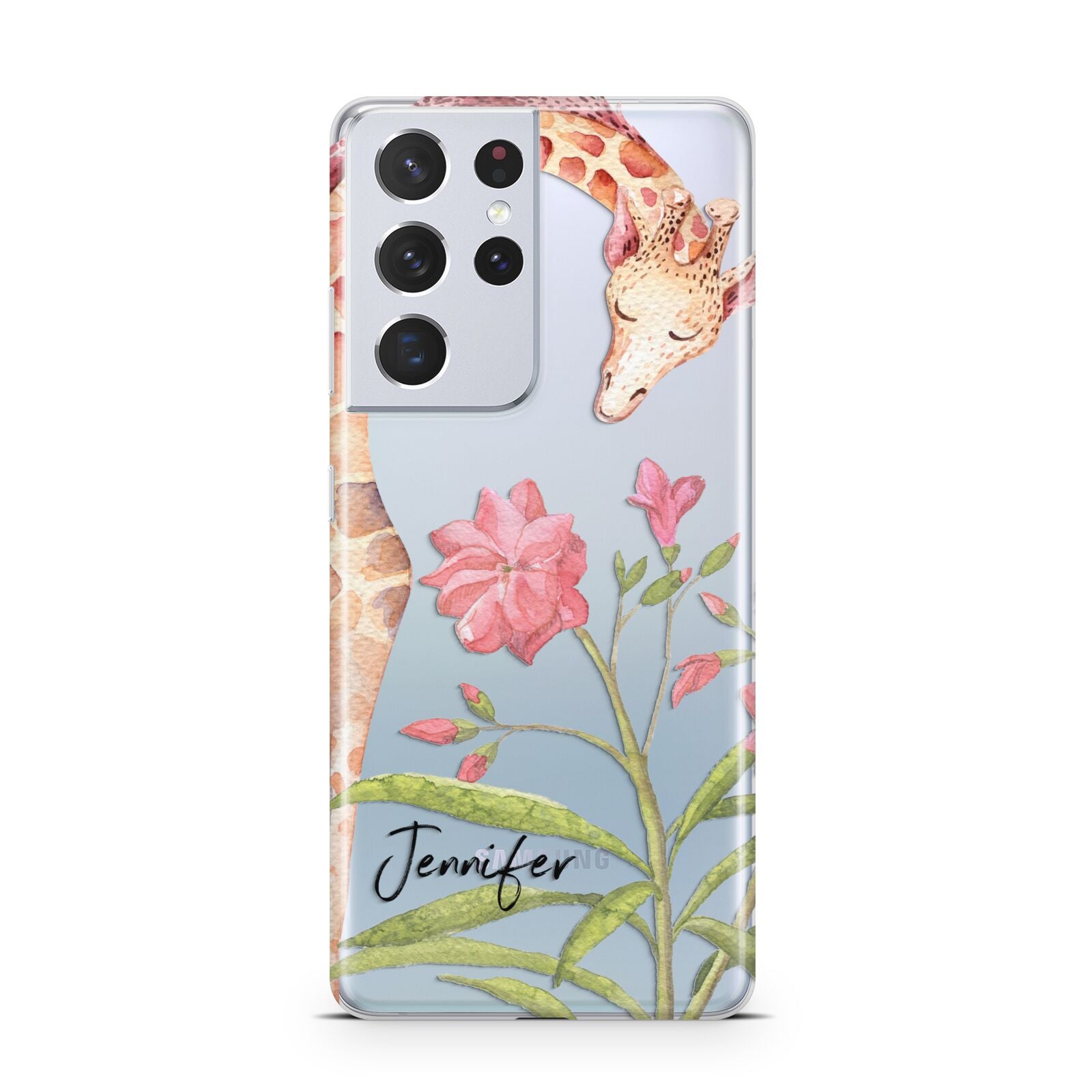 Personalised Giraffe Samsung S21 Ultra Case